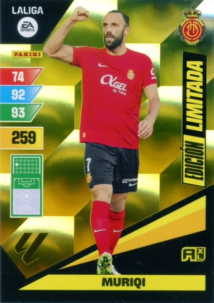 Cromo Trading Card Fútbol-Muriqi-Osasuna-Panini Adrenalyn XL 2023-2024--Edicion-Limitada