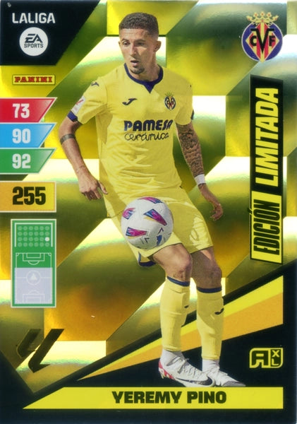 Cromo Trading Card Fútbol-Yeremy Pino-Villarreal-Panini Adrenalyn XL 2023-2024--Edicion-Limitada