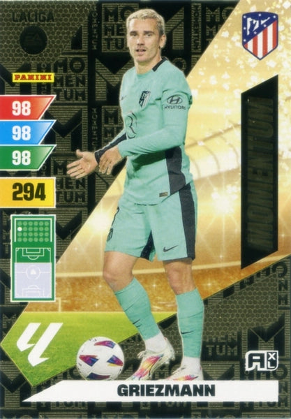 Cromo Trading Card Fútbol-Griezmann-Atletico de Madrid-Panini Adrenalyn XL 2023-2024--Momentum