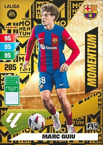 Cromo Trading Card Fútbol-Marc Guiu-Barcelona-Panini Adrenalyn XL 2023-2024--Momentum