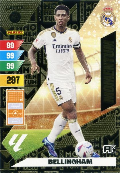 Cromo Trading Card Fútbol-Bellingham-Real Madrid-Panini Adrenalyn XL 2023-2024--Momentum
