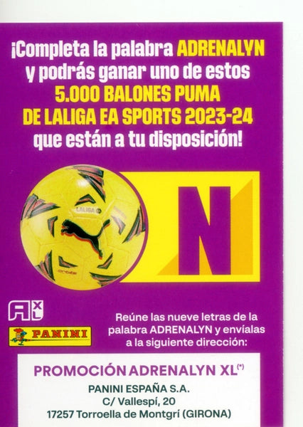 Cromo Trading Card Fútbol-Letra Premio - N--Panini Adrenalyn XL 2023-2024--Letra Premio