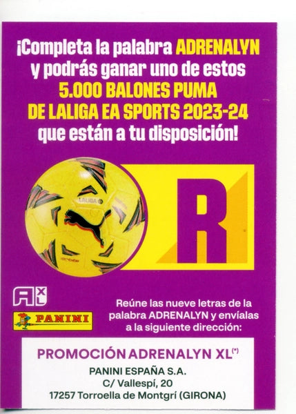 Cromo Trading Card Fútbol-Letra Premio - R--Panini Adrenalyn XL 2023-2024--Letra Premio