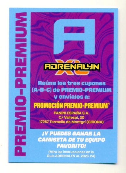 Cromo Trading Card Fútbol-Letra Premium - A--Panini Adrenalyn XL 2023-2024--Letra Premium