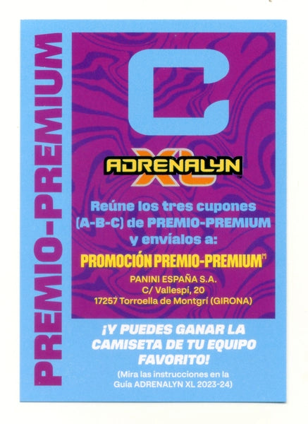 Cromo Trading Card Fútbol-Letra Premium - C--Panini Adrenalyn XL 2023-2024--Letra Premium