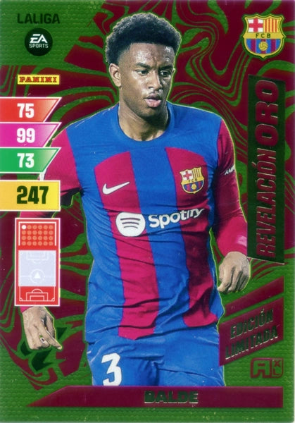 limited edition football cards 2023 Chrome Trading Card Football - Balde - Gold Revelation - Barcelona - Panini  Adrenalyn XL 2023-2024