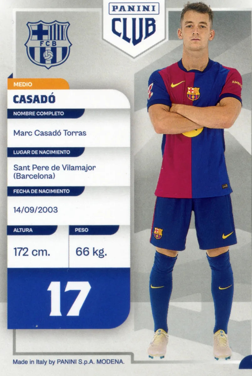 Panini Club FC Barcelona 2024-2025 #019 - Casadó (FC Barcelona) ADN