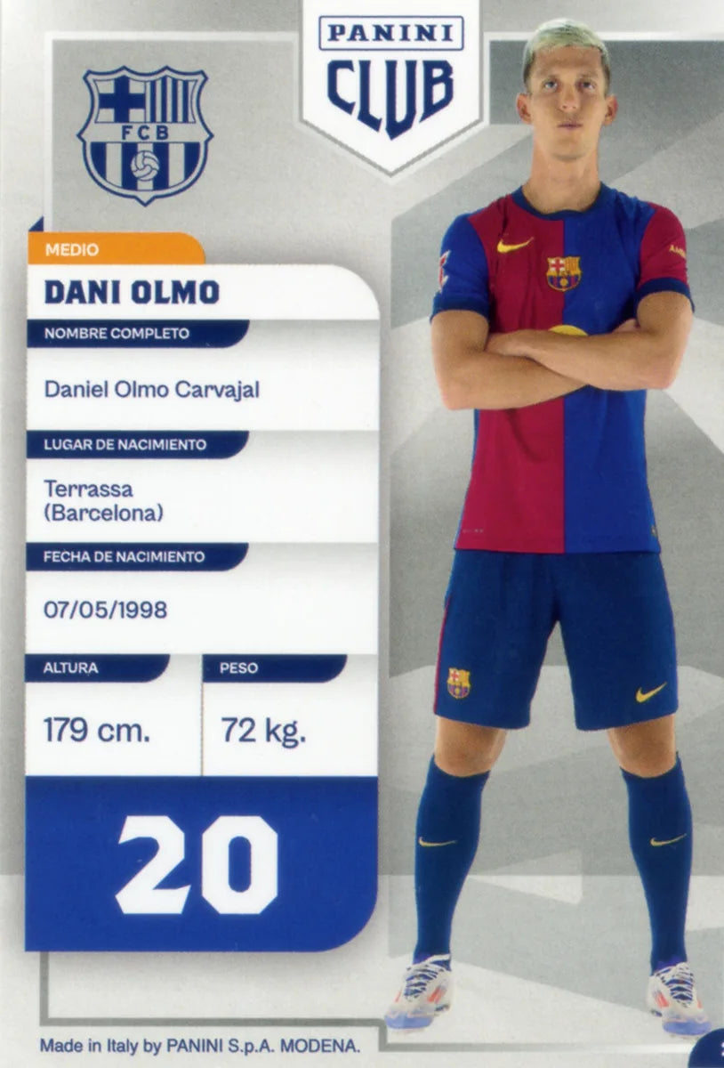 Panini Club FC Barcelona 2024-2025 #025 - Dani Olmo (FC Barcelona) ADN