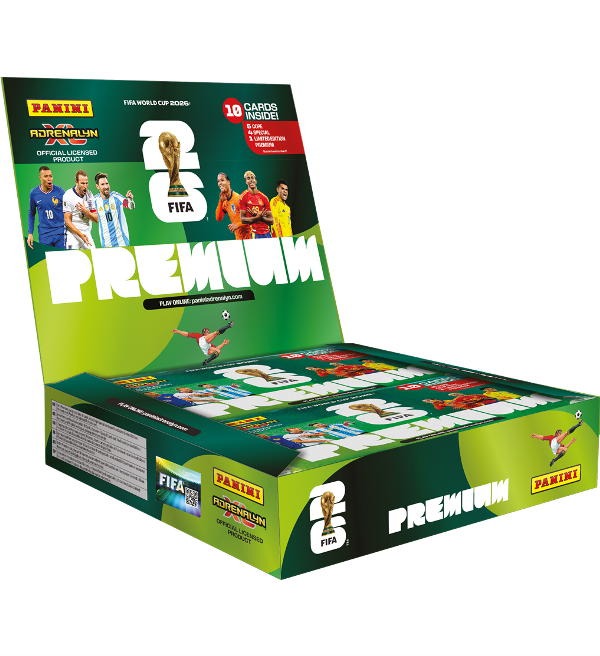 PREMIUM Caja de 10 sobres | Panini | Adrenlyn XL | FIFA World Cup | 2026 | Versión Internacional | Preorden