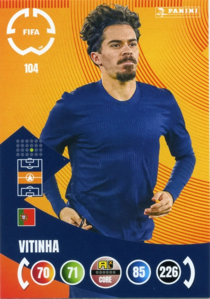 Cromo Trading Card Fútbol-João Neves-Paris Saint-Germain-Panini Club World Cup Adrenalyn XL 2025-#103-CORE / Team Mate