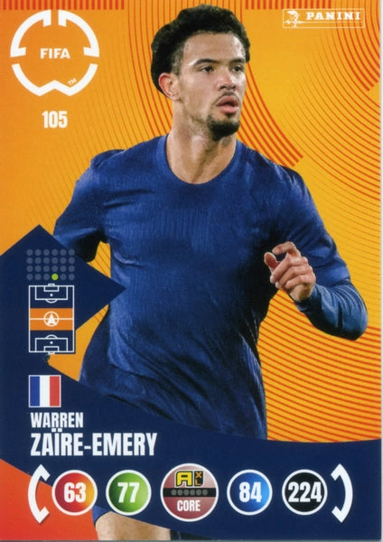 Cromo Trading Card Fútbol-Vitinha-Paris Saint-Germain-Panini Club World Cup Adrenalyn XL 2025-#104-CORE / Team Mate