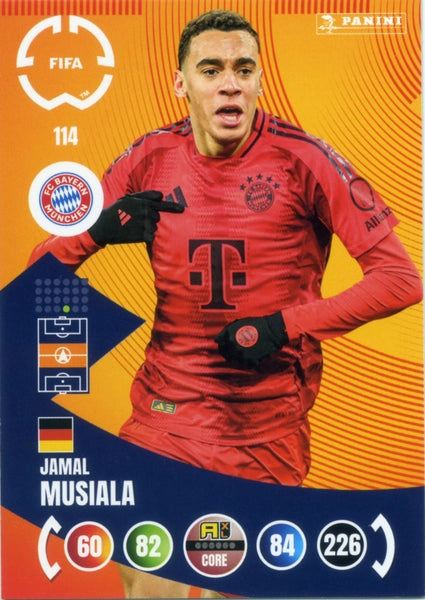 Chrome Trading Card Football - Jamal Musiala - FC Bayern München - Panini  Club World Cup Adrenalyn XL 2025 - #114