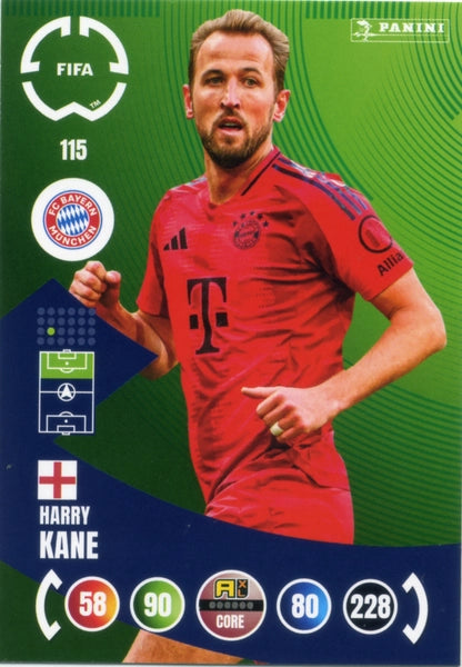 Cromo Trading Card Fútbol-Harry Kane-FC Bayern München-Panini Club