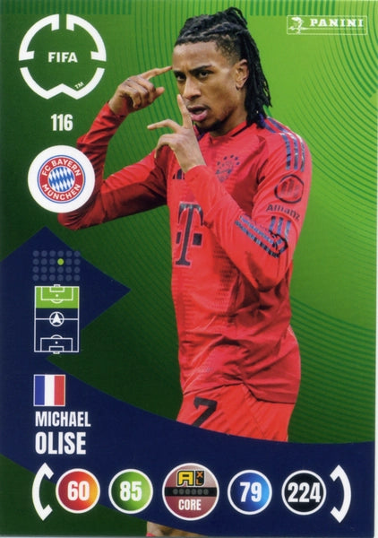 Cromo Trading Card Fútbol-Harry Kane-FC Bayern München-Panini Club World Cup Adrenalyn XL 2025-#115-CORE / Team Mate