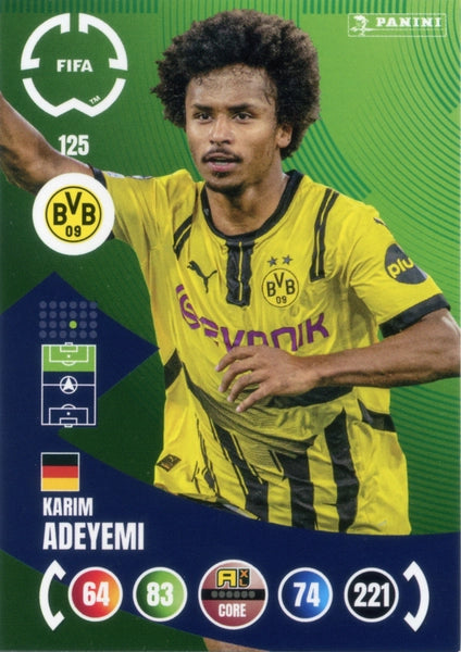 Cromo Trading Card Fútbol-Jamie Gittens-Borussia Dortmund-Panini Club World Cup Adrenalyn XL 2025-#124-CORE / Team Mate