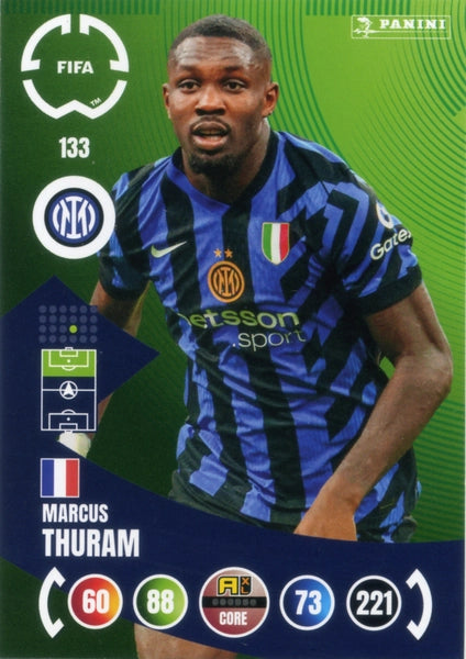 マルチャミーフワロス・プルリア、ドミナス・インパルス 各3枚セット Cromo Trading Card Fútbol-Marcus Thuram-FC Internazionale Milano