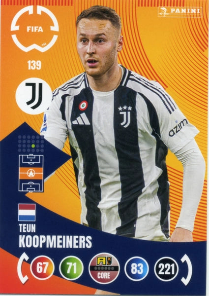 Cromo Trading Card Fútbol-Douglas Luiz-Juventus-Panini Club World Cup Adrenalyn XL 2025-#138-CORE / Team Mate