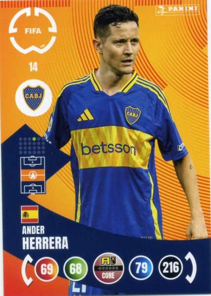 Cromo Trading Card Fútbol-Luis Advíncula-CA Boca Juniors-Panini Club World Cup Adrenalyn XL 2025-#013-CORE / Team Mate