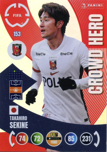Football Trading Card-Takahiro Sekine-Urawa Red Diamonds-Panini