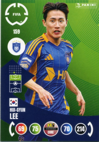 Cromo Trading Card Fútbol-Jin-Hyun Lee-Ulsan HD FC-Panini Club World Cup Adrenalyn XL 2025-#158-CORE / Team Mate