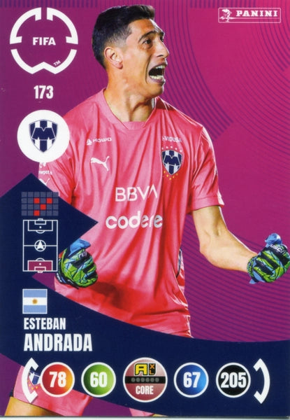 Cromo Trading Card Fútbol-Stefan Medina-CF Monterrey-Panini Club World Cup Adrenalyn XL 2025-#172-FANS / Emblem