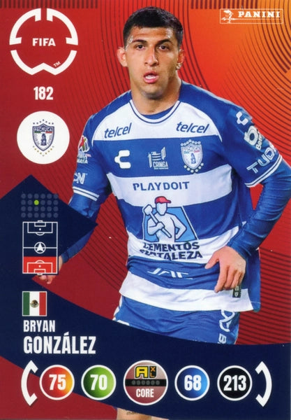 Cromo Trading Card Fútbol-Gustavo Cabral-CF Pachuca-Panini Club World Cup Adrenalyn XL 2025-#181-FANS / Emblem
