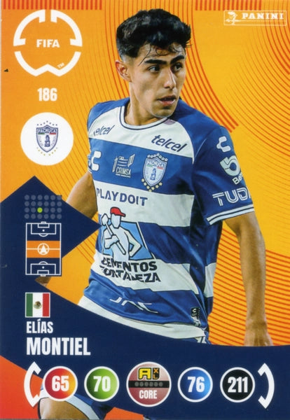 Cromo Trading Card Fútbol-Pedro Pedraza-CF Pachuca-Panini Club World Cup Adrenalyn XL 2025-#185-CORE / Team Mate
