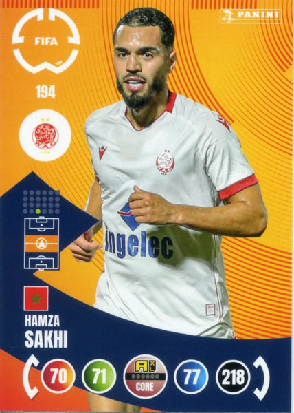 Soccer Trading Card-Hamza Sakhi-Wydad AC-Panini Club World Cup