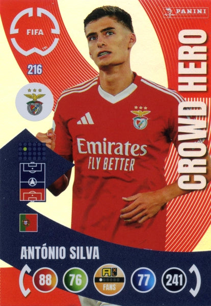 Cromo Trading Card Fútbol-Ángel Di María-SL Benfica-Panini Club World Cup Adrenalyn XL 2025-#215-CORE / Team Mate