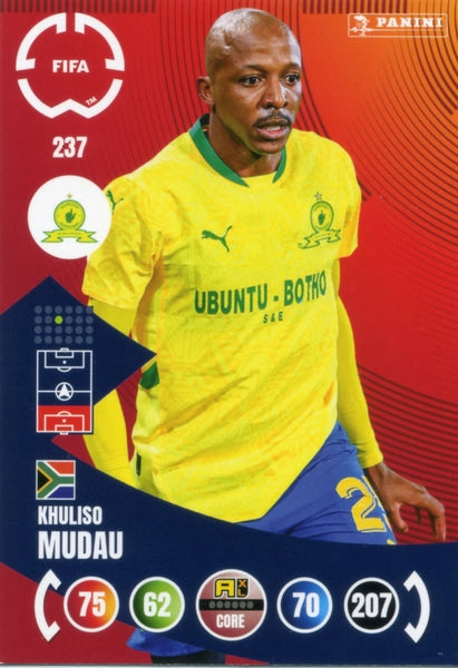 Cromo Trading Card Fútbol-Aubrey Modiba-Mamelodi Sundowns-Panini Club World Cup Adrenalyn XL 2025-#236-CORE / Team Mate