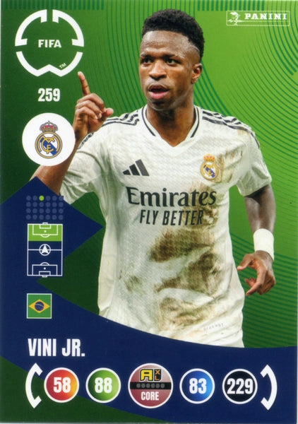 Cromo Trading Card Fútbol-Rodrygo-Real Madrid CF-Panini Club World Cup Adrenalyn XL 2025-#258-CORE / Team Mate