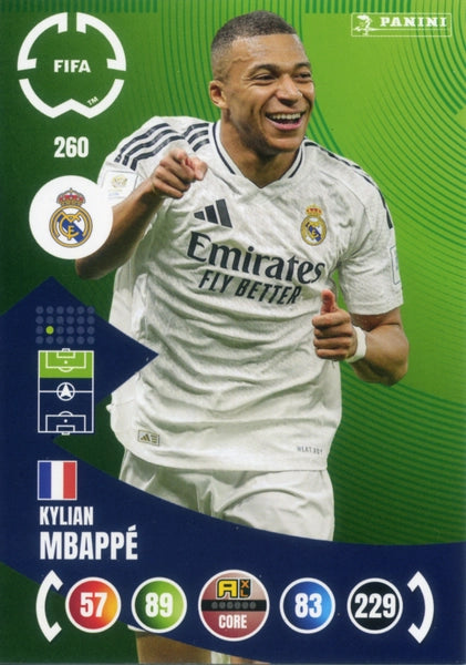 Cromo Trading Card Fútbol-Vini Jr.-Real Madrid CF-Panini Club World Cup Adrenalyn XL 2025-#259-CORE / Team Mate