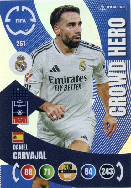 Cromo Trading Card Fútbol-Kylian Mbappé-Real Madrid CF-Panini Club World Cup Adrenalyn XL 2025-#260-CORE / Team Mate