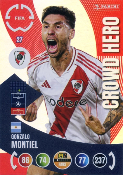 Cromo Trading Card Fútbol-Miguel Borja-CA River Plate-Panini Club World Cup Adrenalyn XL 2025-#026-CORE / Team Mate