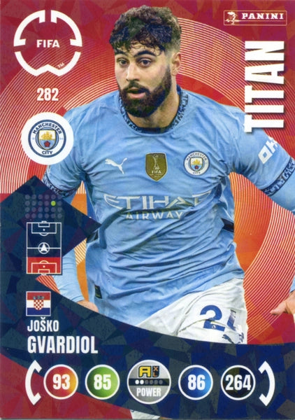 Cromo Trading Card Fútbol-John Stones-Manchester City-Panini Club World Cup Adrenalyn XL 2025-#281-POWER / Titan