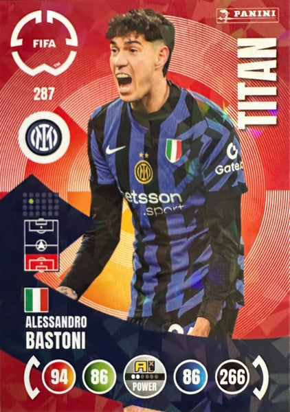 Cromo Trading Card Fútbol-Denzel Dumfries-FC Internazionale Milano-Panini Club World Cup Adrenalyn XL 2025-#286-POWER / Titan