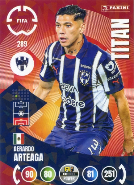 Cromo Trading Card Football-Gerardo Arteaga-CF Monterrey-Panini