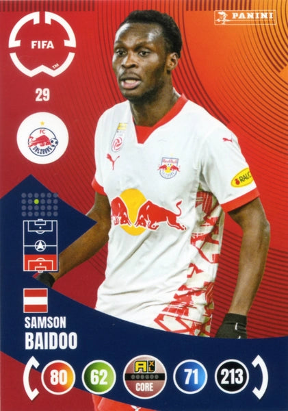 Cromo Trading Card Fútbol-Maurits Kjaergaard-FC Red Bull Salzburg-Panini Club World Cup Adrenalyn XL 2025-#028-FANS / Emblem