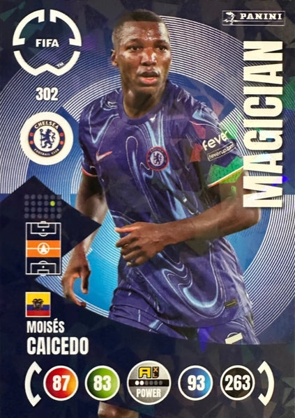 Cromo Trading Card Fútbol-Moisés Caicedo-Chelsea-Panini Club World