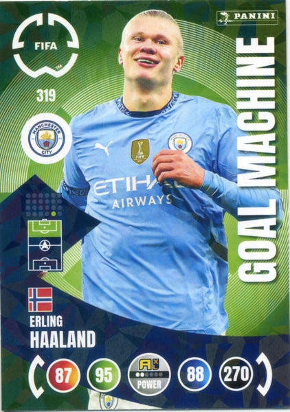 Soccer Trading Card-Erling Haaland-Manchester City-Panini Club