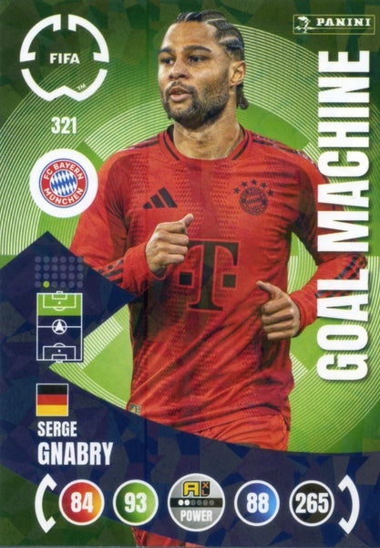 Cromo Trading Card Fútbol-Bradley Barcola-Paris Saint-Germain-Panini Club World Cup Adrenalyn XL 2025-#320-POWER / Goal Machine
