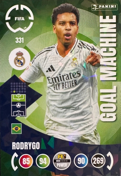 Football Trading Card - Rodrygo - Real Madrid CF - Panini Club