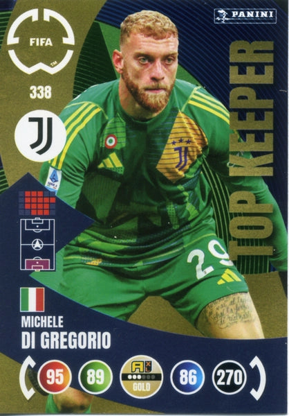 Cromo Trading Card Fútbol-Michele Di Gregorio-Juventus-Panini Club
