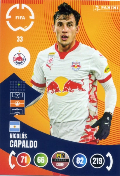 Cromo Trading Card Fútbol-Oscar Gloukh-FC Red Bull Salzburg-Panini Club World Cup Adrenalyn XL 2025-#032-CORE / Team Mate