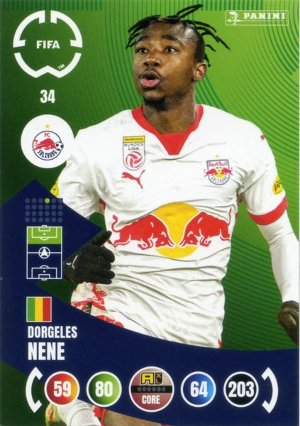 Cromo Trading Card Fútbol-Nicolás Capaldo-FC Red Bull Salzburg-Panini Club World Cup Adrenalyn XL 2025-#033-CORE / Team Mate