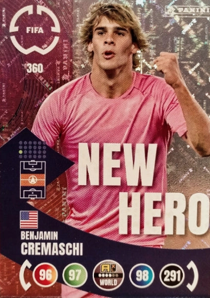 Cromo Trading Card Fútbol-Amanallah Memmiche-Espérance de Tunis-Panini Club World Cup Adrenalyn XL 2025-#359-WORLD / New Hero