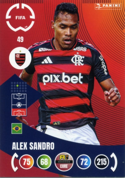 Cromo Trading Card Fútbol-Danilo-CR Flamengo-Panini Club World Cup Adrenalyn XL 2025-#048-CORE / Team Mate
