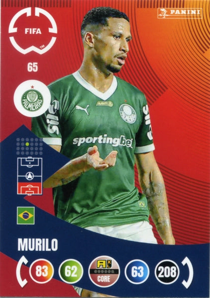 サントス　アンドレイ出品 Palmeiras Soccer Trading Card-Murilo-SE Palmeiras-Panini Club World Cup