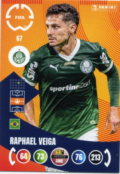 Cromo Trading Card Fútbol-Marcos Rocha-SE Palmeiras-Panini Club World Cup Adrenalyn XL 2025-#066-CORE / Team Mate