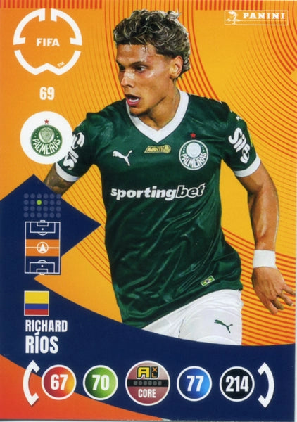 Cromo Trading Card Fútbol-Aníbal Moreno-SE Palmeiras-Panini Club World Cup Adrenalyn XL 2025-#068-CORE / Team Mate